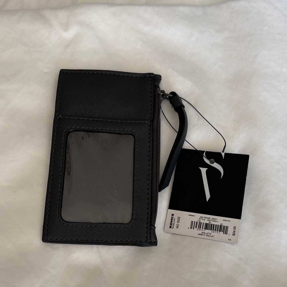 Simply Vera Vera Wang Black Card Holder with ID Window